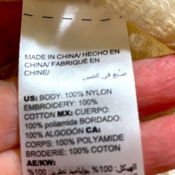 Chico’s fringed lace cream coverup/jacket, coastal, vacation, small/medium - Picture 8 of 8